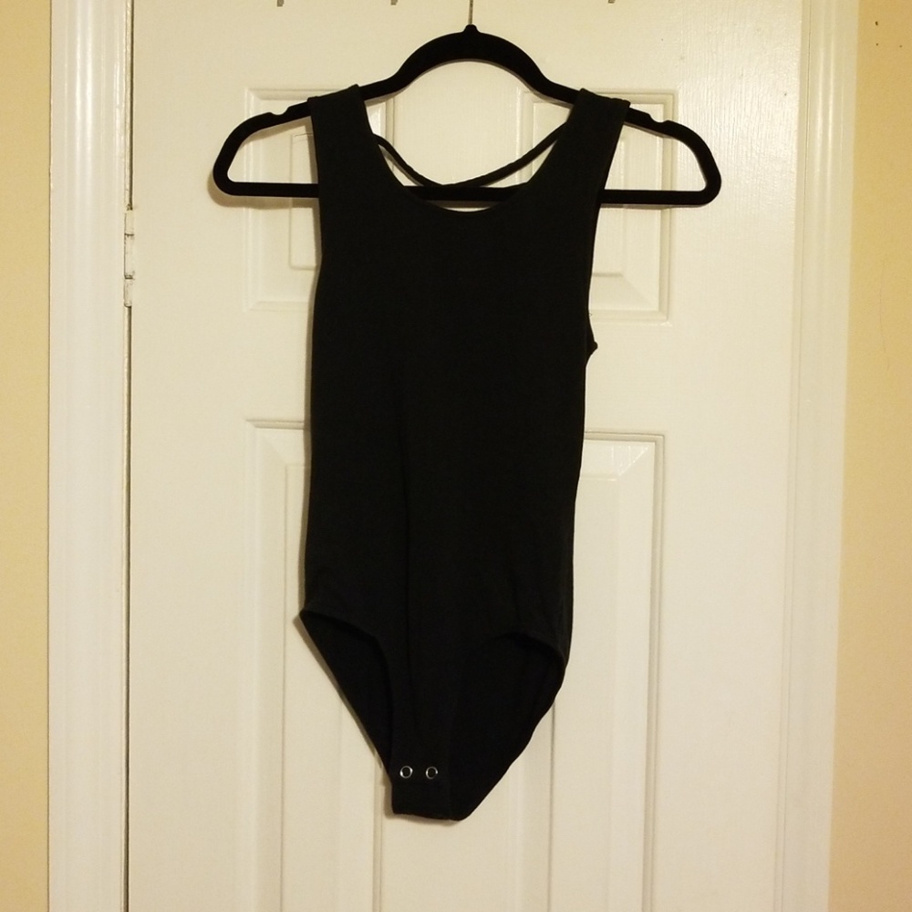 Black tank bodysuit